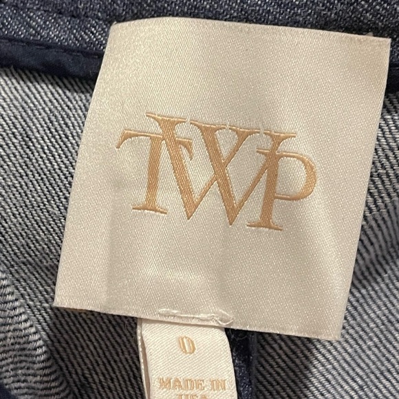 TWP pintuck ribbon cuffed hem trouser pants size 0 - Picture 6 of 8